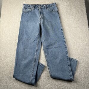 Vtg Levis 550 Jeans Men's 34x36 Loose Baggy Relaxed Fit Black Batwing 90s Y2K